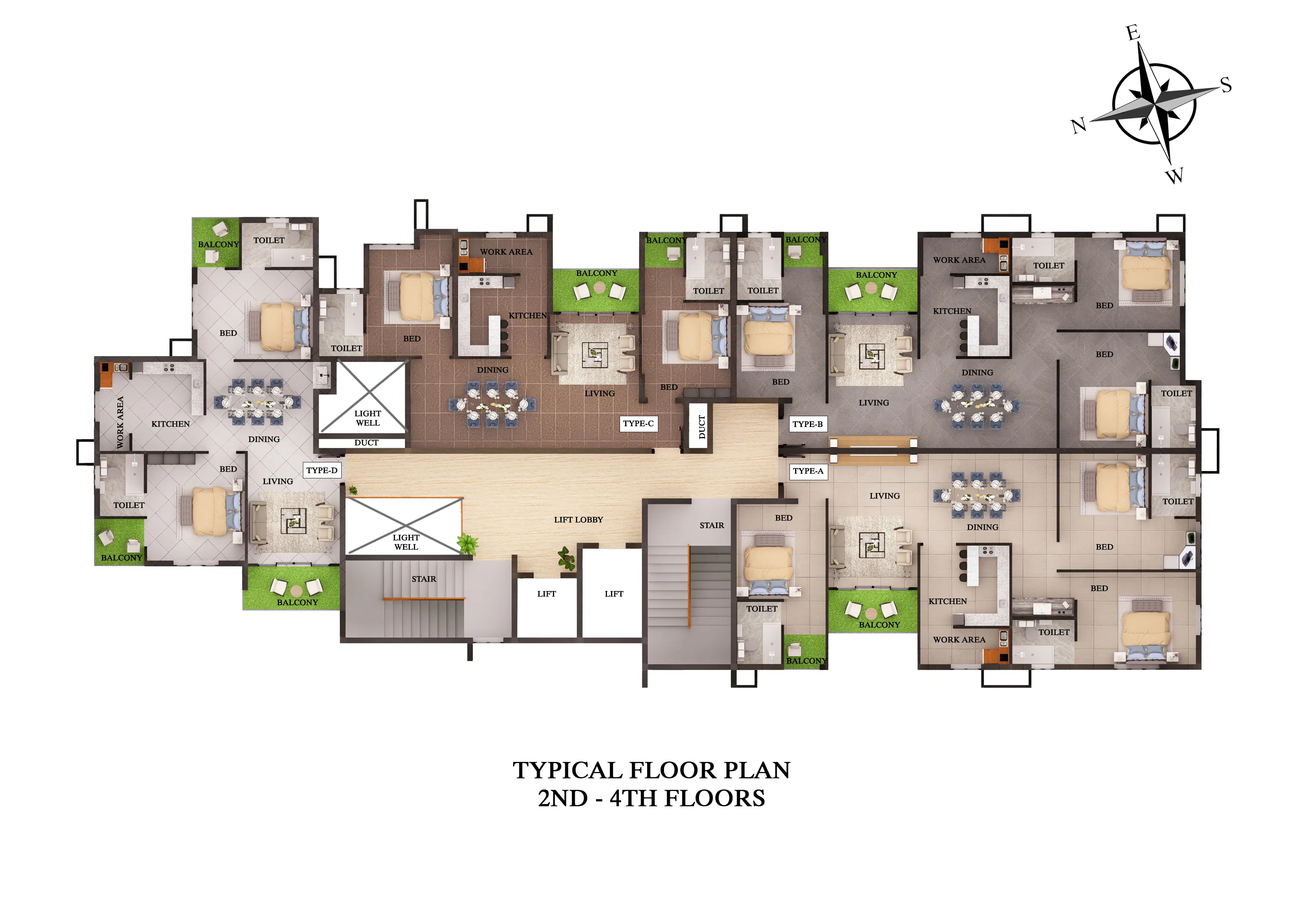 Typical Floor Plate Plan (2nd to 4th Floor)